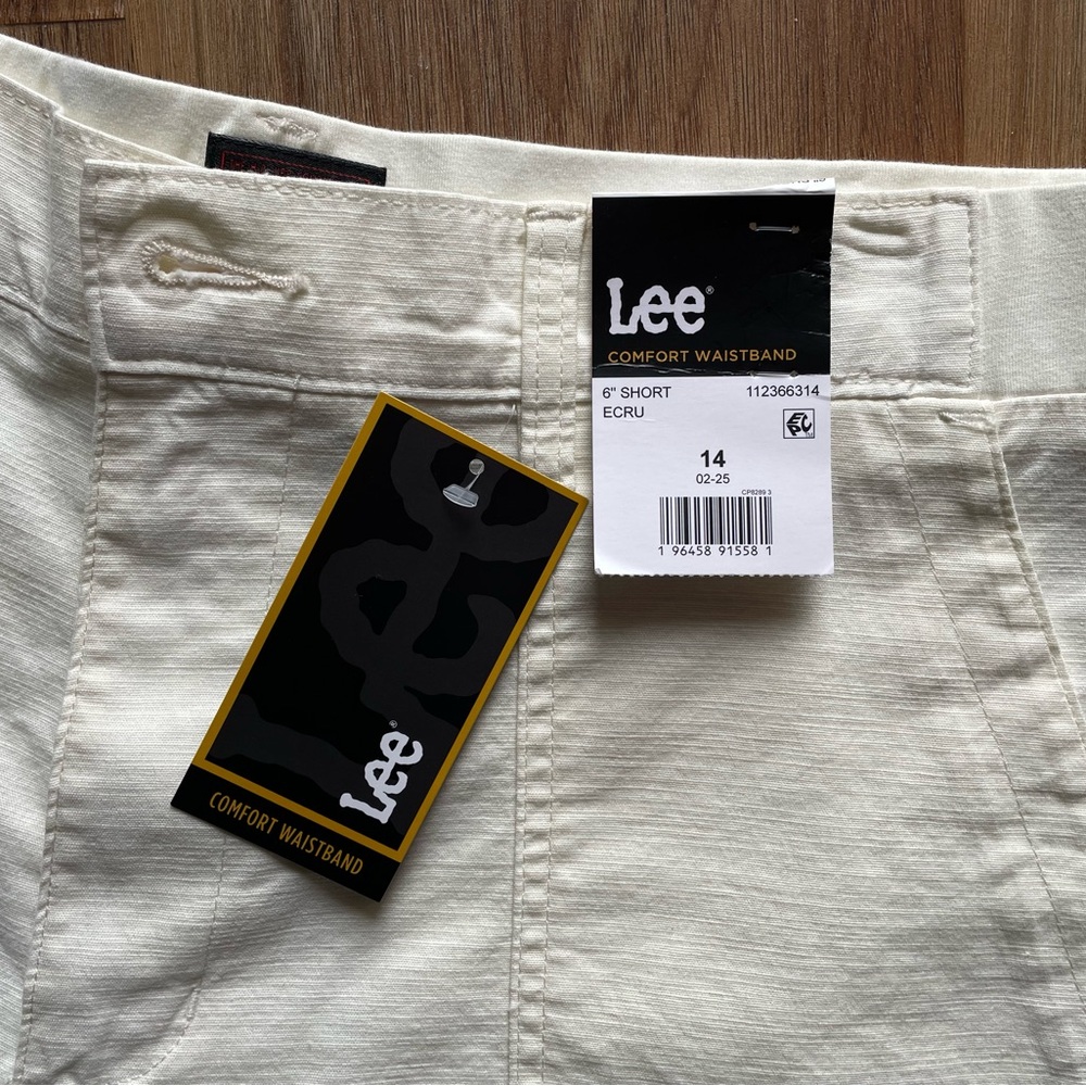 Lee Women's High-Rise Cream Utility Shorts - Picture 5 of 7
